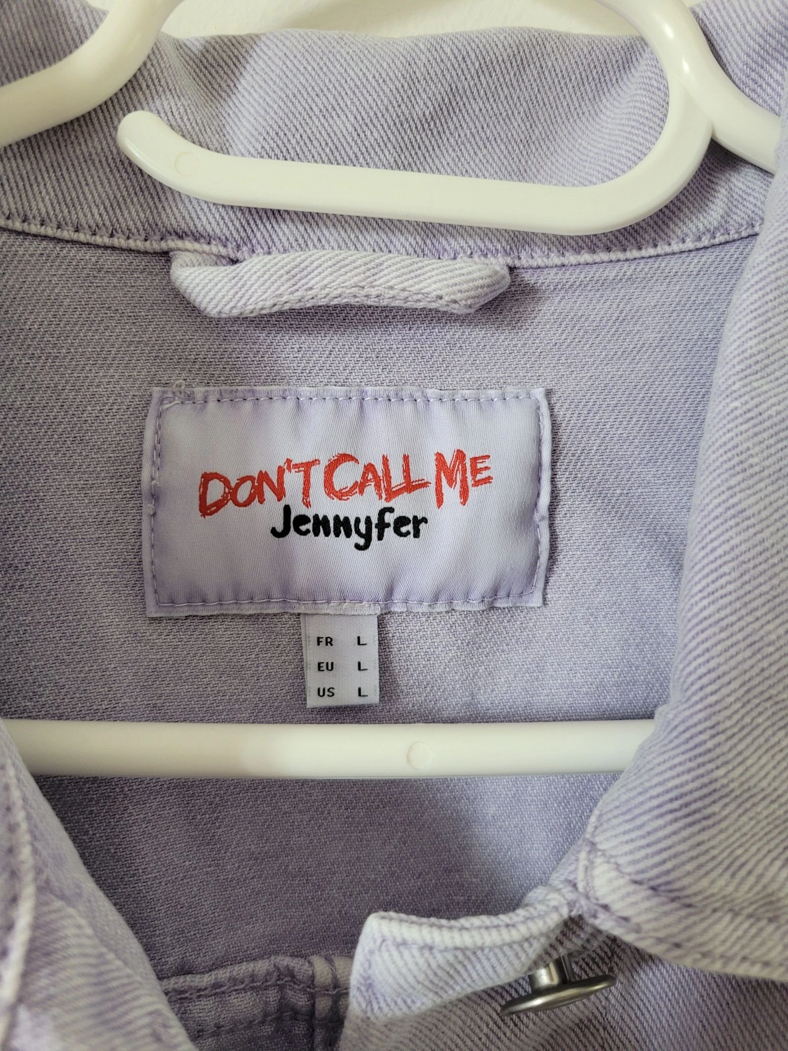 Blusa jeans oversize lilás Don't Call Me Jennyfer – Tamanho G – 100% algodão – photo 2